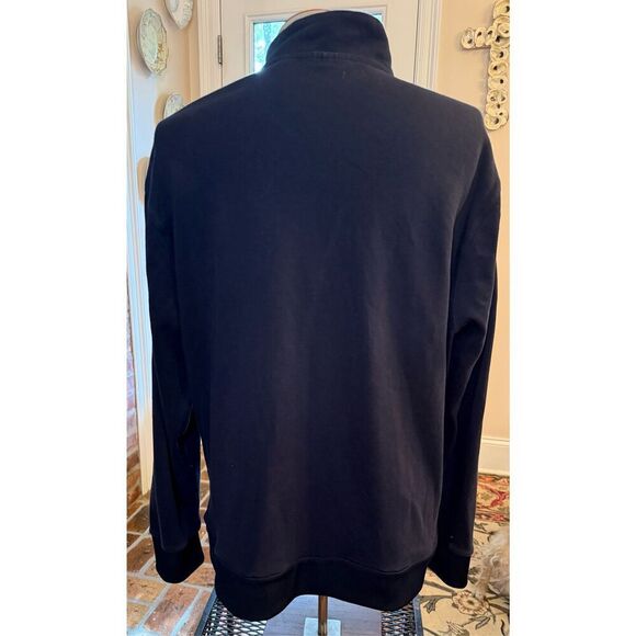 Perry Ellis Men’s Mixed Media Full Zip Sweater Sz. XXL Blue Zip Pockets - Picture 7 of 10
